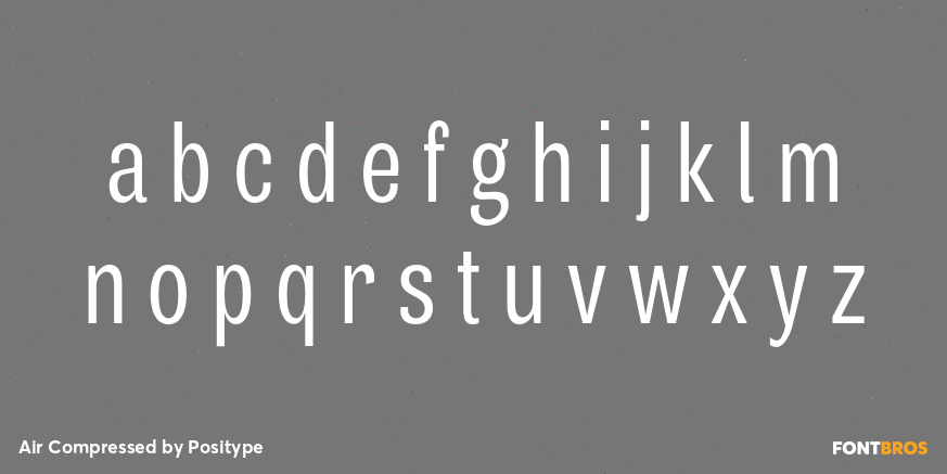 Air Compressed Font Family by Positype | Font Bros