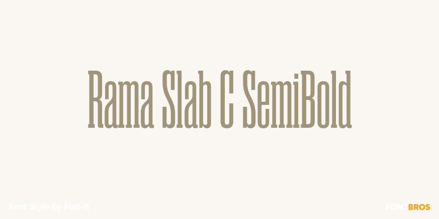 Rama Slab C SemiBold Font Poster #1
