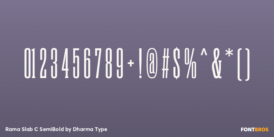 Rama Slab C SemiBold Font Poster #4