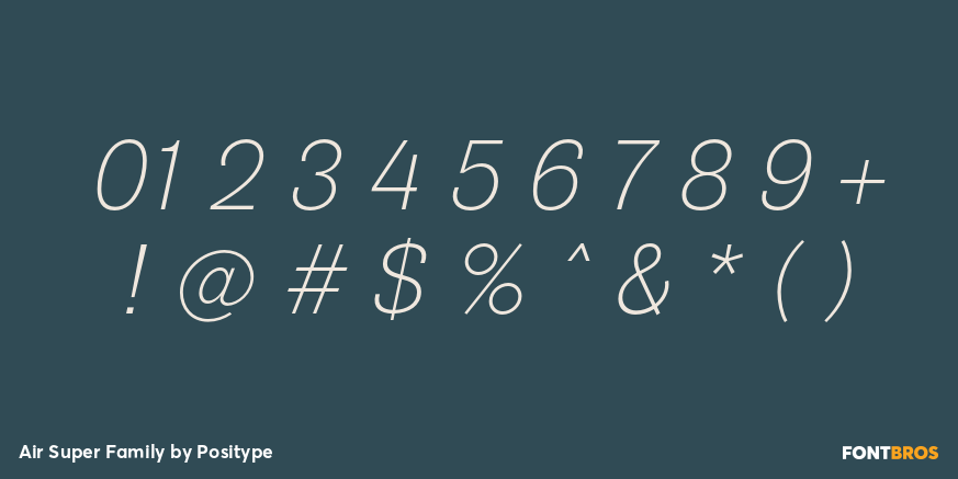 Air Super Family Font Poster #1