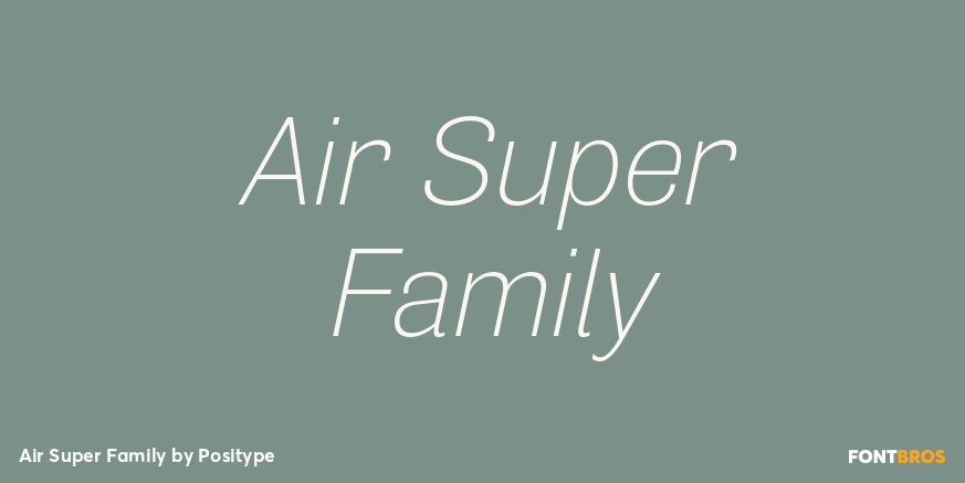 Air Super Family Font Poster #1