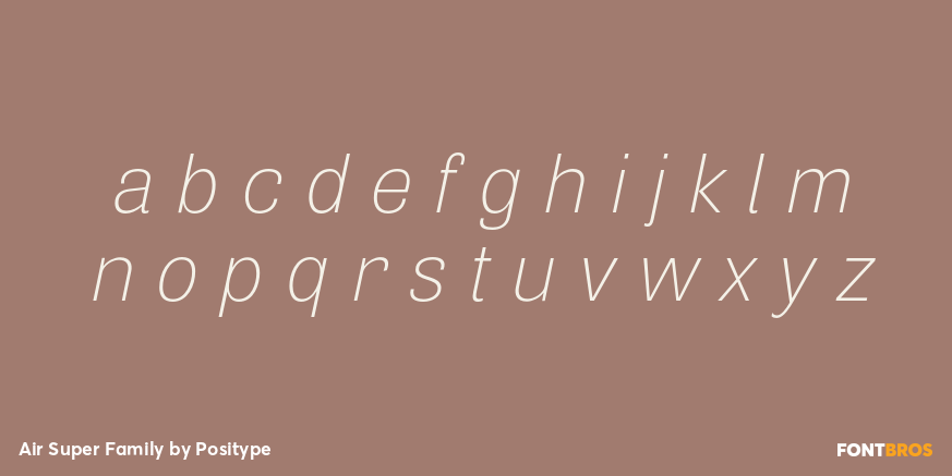 Air Super Family Font Poster #3