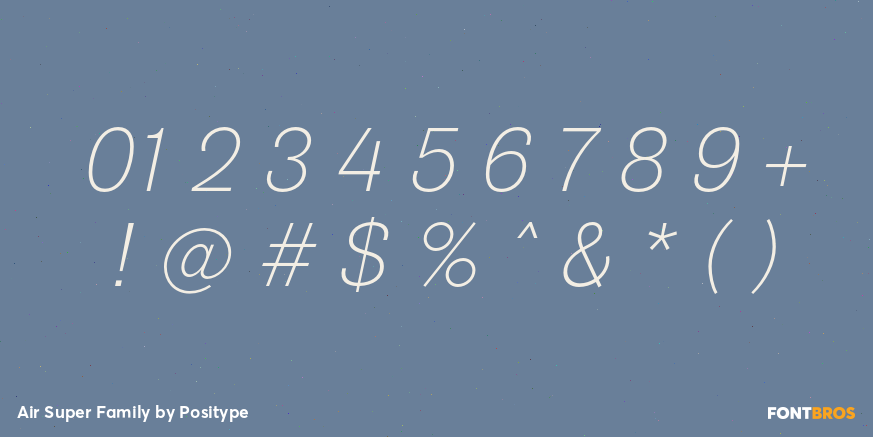 Air Super Family Font Poster #4