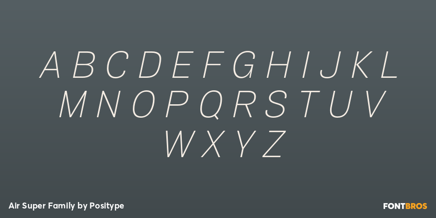Air Super Family Font Poster #1