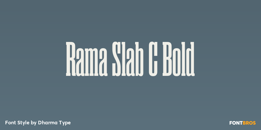 Rama Slab C Bold Font Poster #1