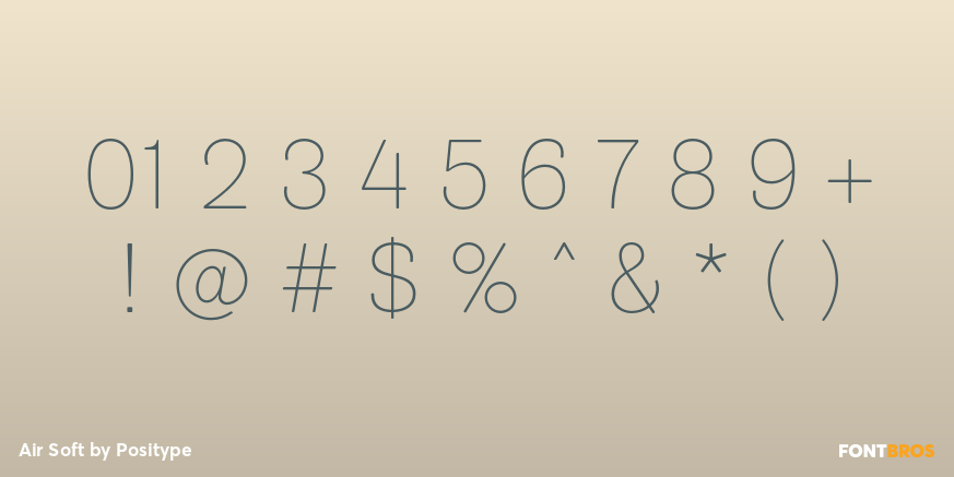 Air Soft Font Poster #1