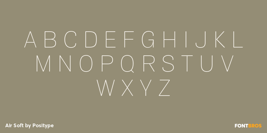 Air Soft Font Poster #2