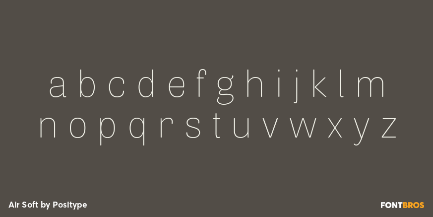 Air Soft Font Poster #3