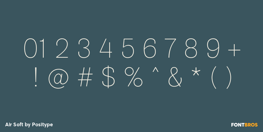 Air Soft Font Poster #4