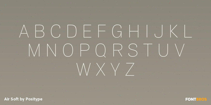 Air Soft Font Poster #1