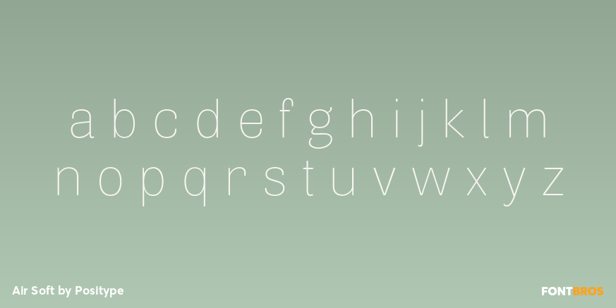 Air Soft Font Poster #1