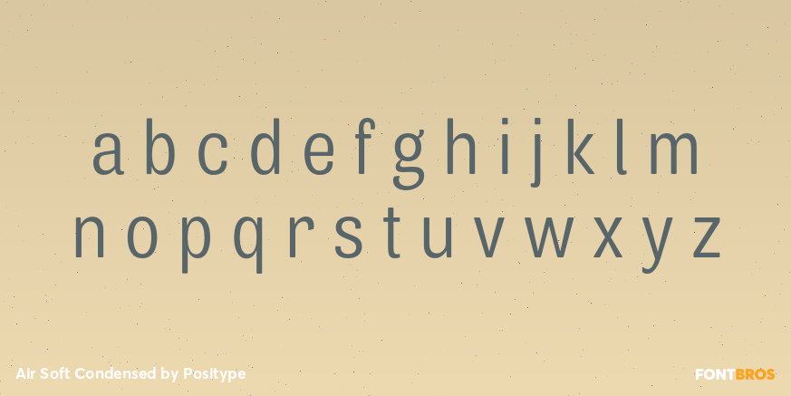 Air Soft Condensed Font Poster #3