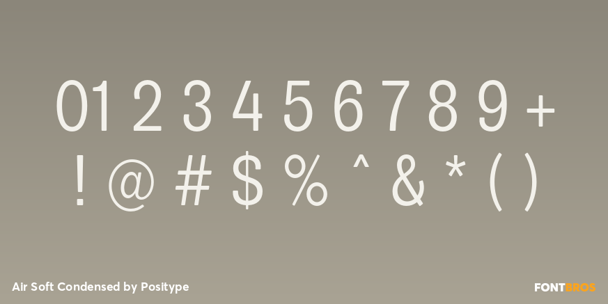 Air Soft Condensed Font Poster #4