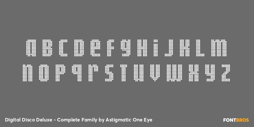 Digital Disco Deluxe - Complete Family Font Poster #3