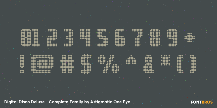 Digital Disco Deluxe - Complete Family Font Poster #4