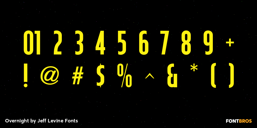 Overnight Font Poster #4