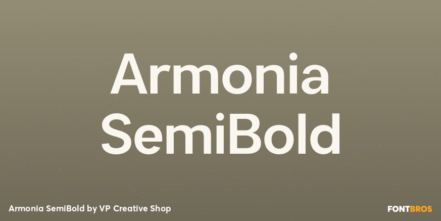 Armonia SemiBold Font Poster #1
