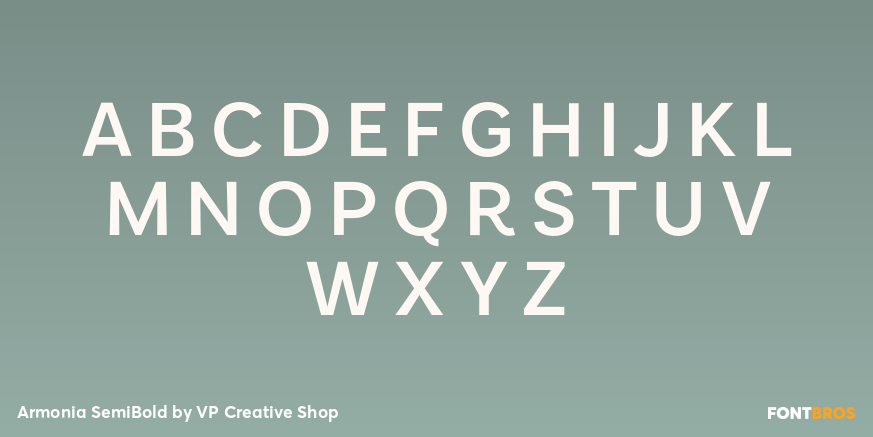 Armonia SemiBold Font Poster #2