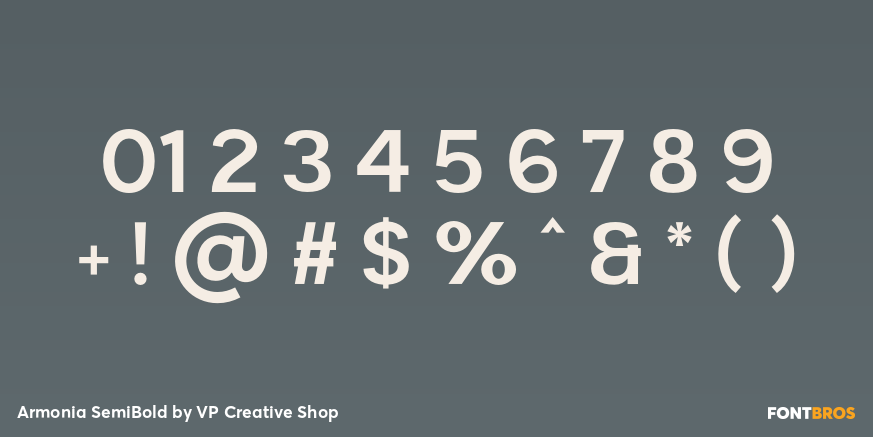Armonia SemiBold Font Poster #4