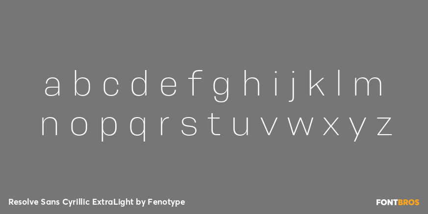 Resolve Sans Cyrillic ExtraLight Font Poster #3