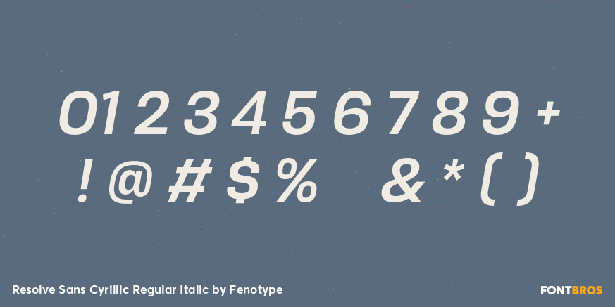 Resolve Sans Cyrillic Regular Italic Font Poster #4