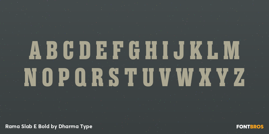 Rama Slab E Bold Font Poster #2