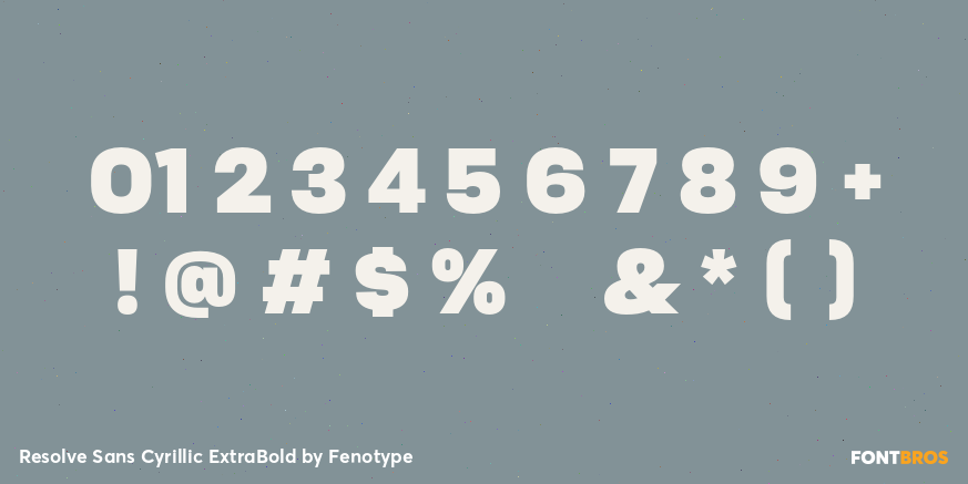 Resolve Sans Cyrillic ExtraBold Font Poster #1