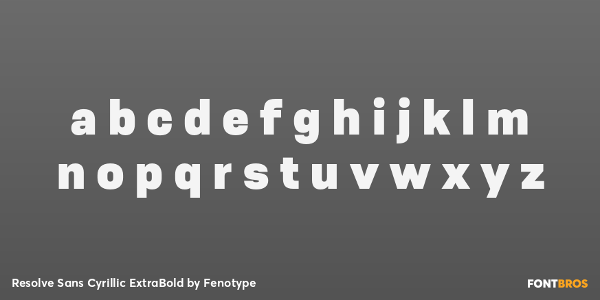 Resolve Sans Cyrillic ExtraBold Font Poster #3