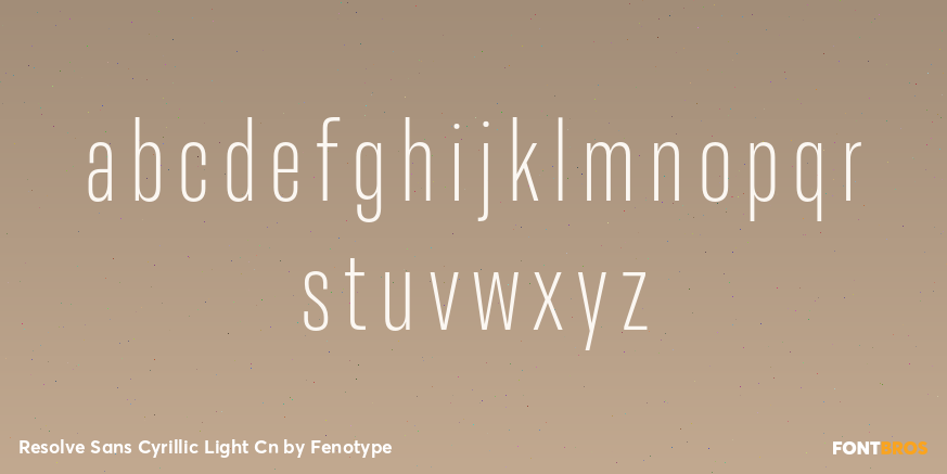 Resolve Sans Cyrillic Light Cn Font Poster #3