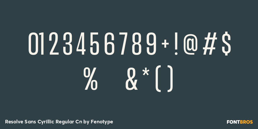 Resolve Sans Cyrillic Regular Cn Font Poster #4