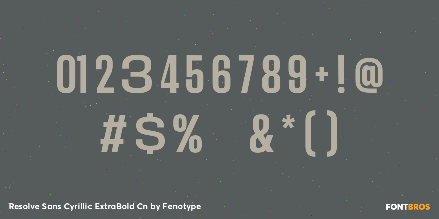 Resolve Sans Cyrillic ExtraBold Cn Font Poster #4