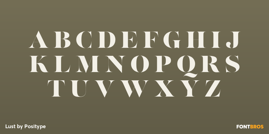 Lust Font Poster #2