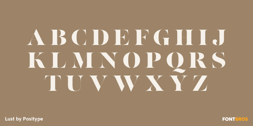 Lust Font Poster #1