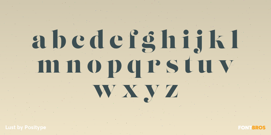 Lust Font Poster #1