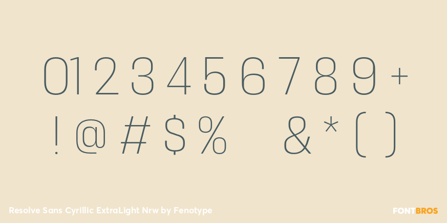 Resolve Sans Cyrillic ExtraLight Nrw Font Poster #4