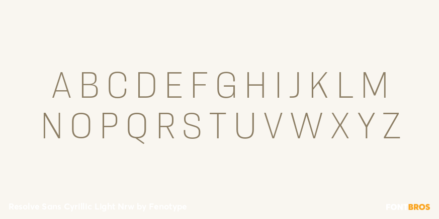 Resolve Sans Cyrillic Light Nrw Font Poster #2