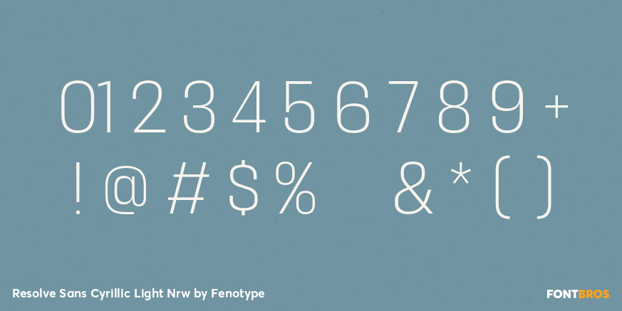 Resolve Sans Cyrillic Light Nrw Font Poster #4