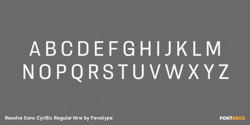 Resolve Sans Cyrillic Regular Nrw Font Poster #2
