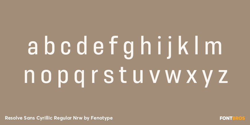 Resolve Sans Cyrillic Regular Nrw Font Poster #3