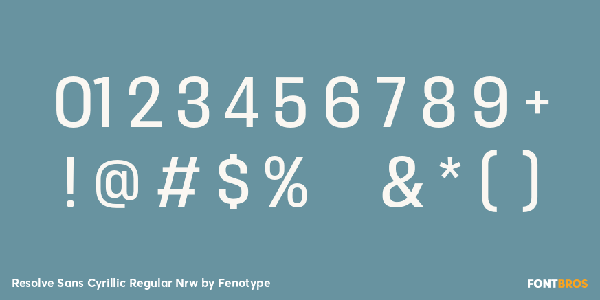 Resolve Sans Cyrillic Regular Nrw Font Poster #4