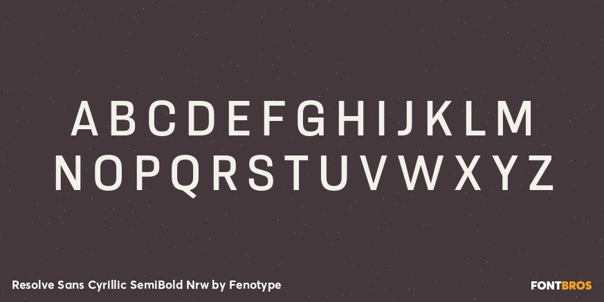 Resolve Sans Cyrillic SemiBold Nrw Font Poster #2