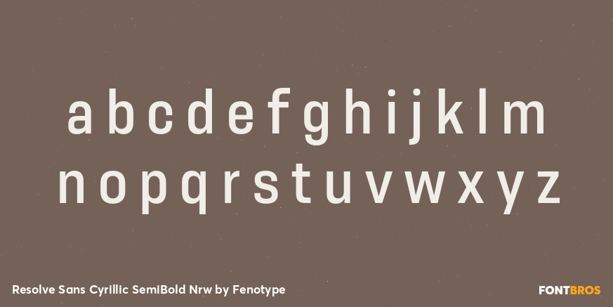 Resolve Sans Cyrillic SemiBold Nrw Font Poster #3