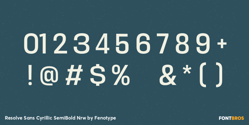 Resolve Sans Cyrillic SemiBold Nrw Font Poster #4