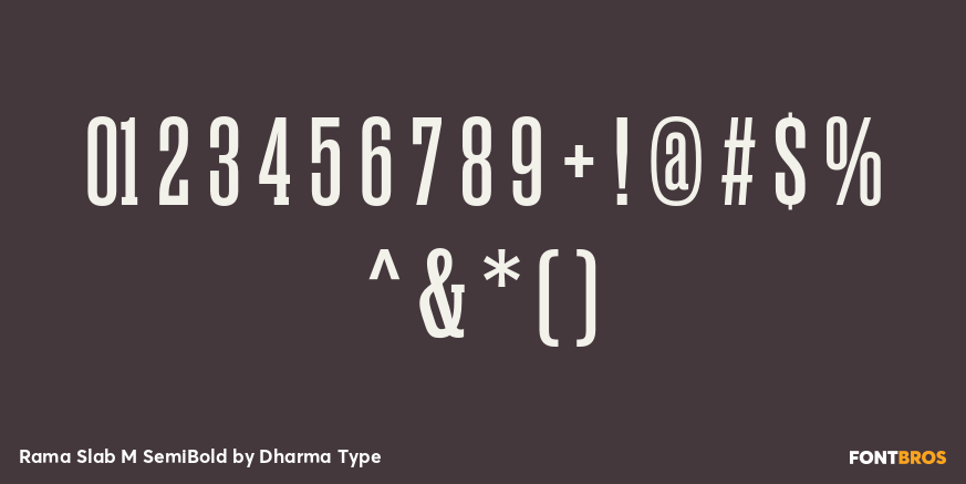 Rama Slab M SemiBold Font Poster #4