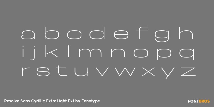 Resolve Sans Cyrillic ExtraLight Ext Font Poster #3