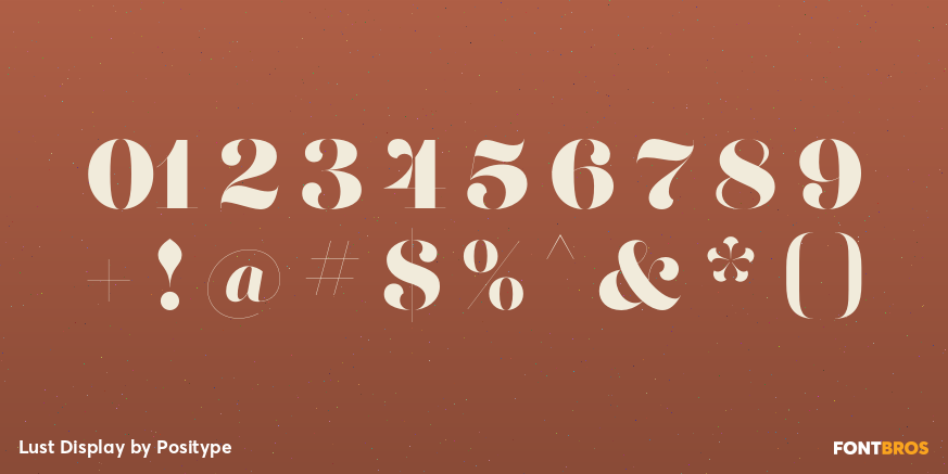 Lust Display Font Poster #1