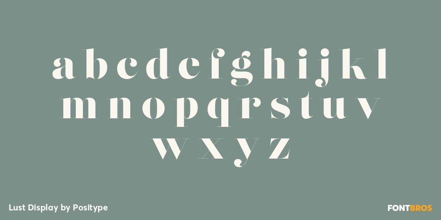 Lust Display Font Poster #3