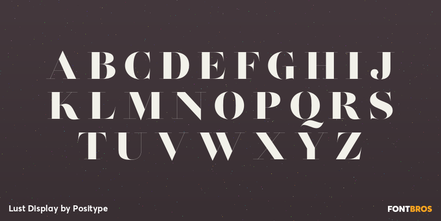 Lust Display Font Poster #1
