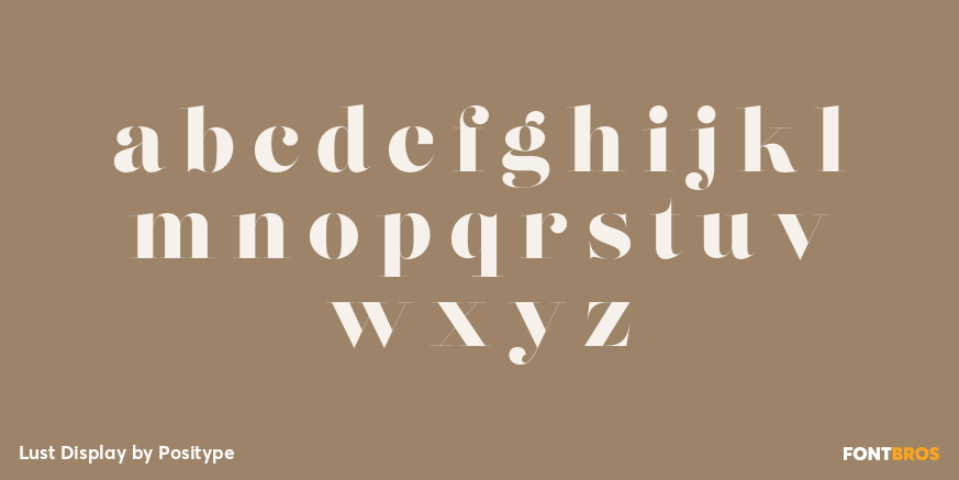 Lust Display Font Poster #1