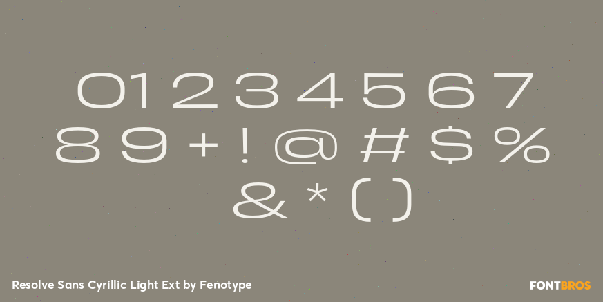 Resolve Sans Cyrillic Light Ext Font Poster #1